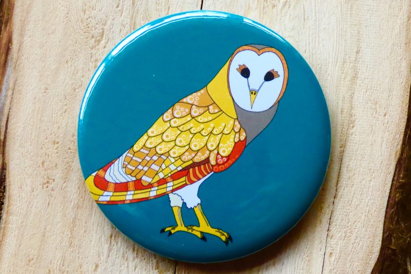 Masked Owl Bottle Opener Magnet