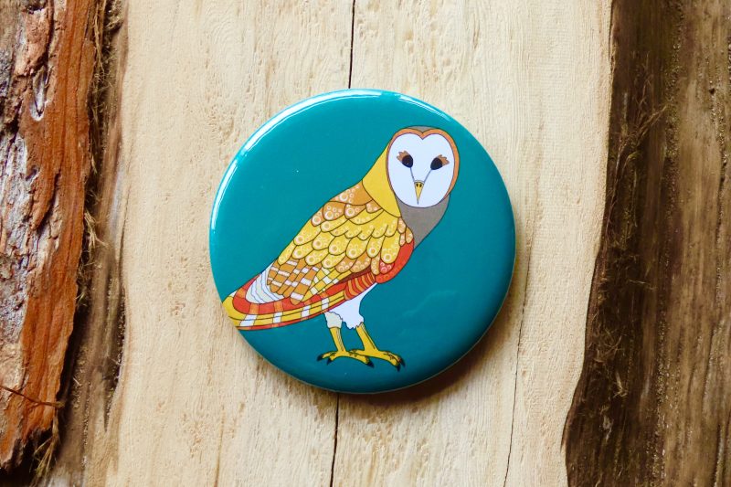 Masked Owl Bottle Opener Magnet